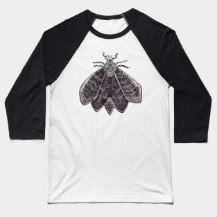 Goth Moth Baseball T-Shirt